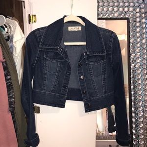 Crop jean jacket